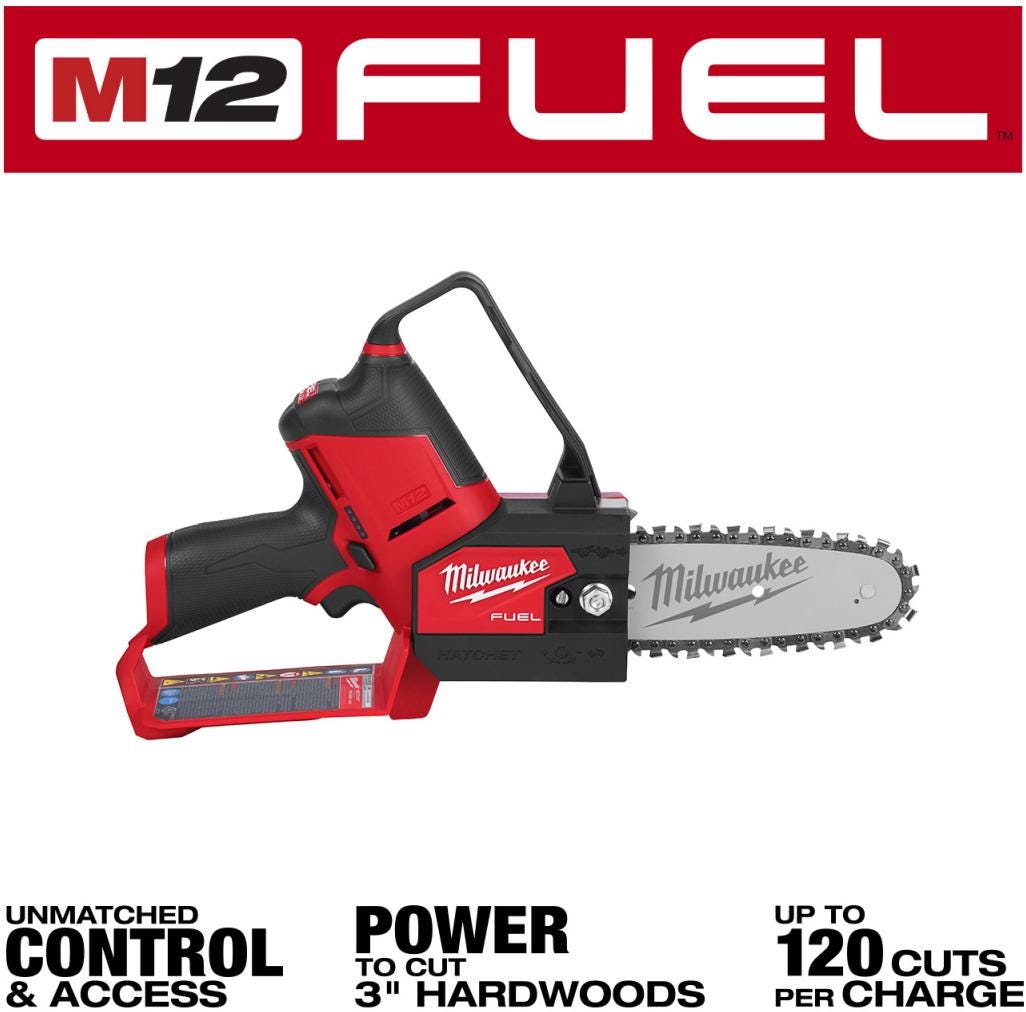 M12 FUEL HATCHET 6" Pruning Saw (Tool-Only) and 6" Saw Chain Kit