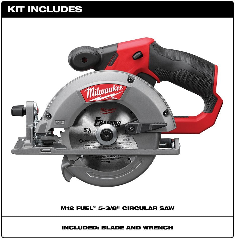 Milwaukee 2530-20 M12 FUEL 5-3/8" Circular Saw - Tool Only (PROMO)