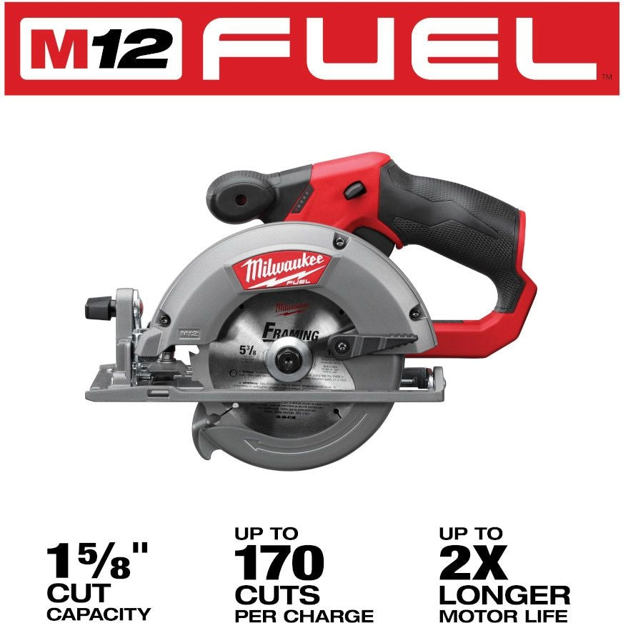 Milwaukee 2530-20 M12 FUEL 5-3/8" Circular Saw - Tool Only (PROMO)