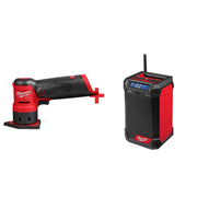 Milwaukee M12 FUEL Orbital Detail Sander and Bluetooth Radio and Battery Charger