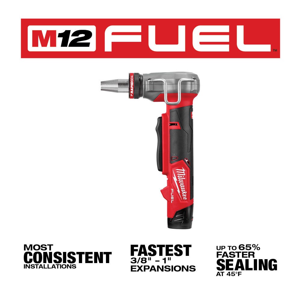 Milwaukee 2532-20 M12 FUEL ProPEX Expander with 1/2-1-Inch RAPID SEAL ProPEX Expander Head, Tool Only
