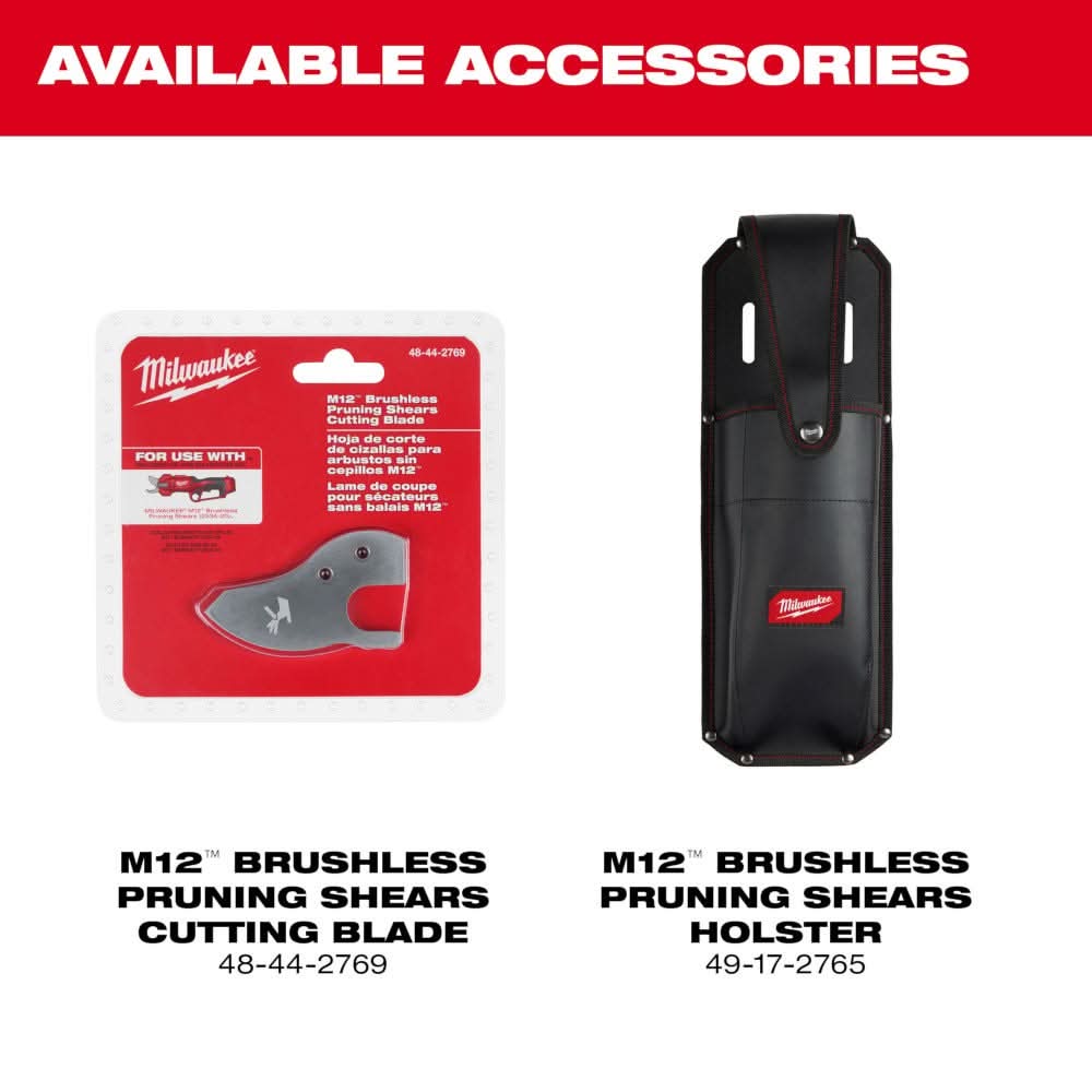 Milwaukee 2534-20 M12 Brushless Pruning Shears – Tool Nut
