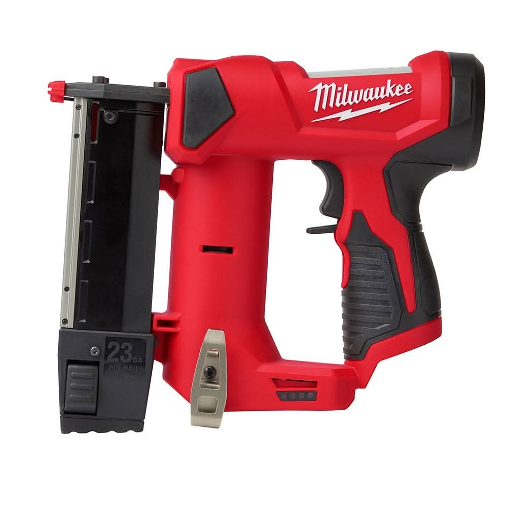 Milwaukee M12 Cordless 23-Gauge Pin Nailer and Battery 1.5Ah, 2-Pack