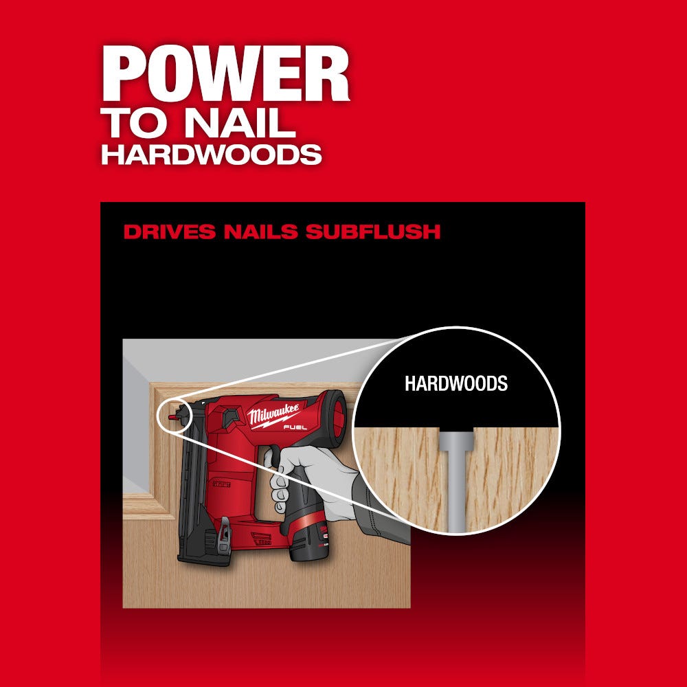 Milwaukee 2541-20 M12 FUEL 18-Gauge Compact Brad Nailer, Tool Only