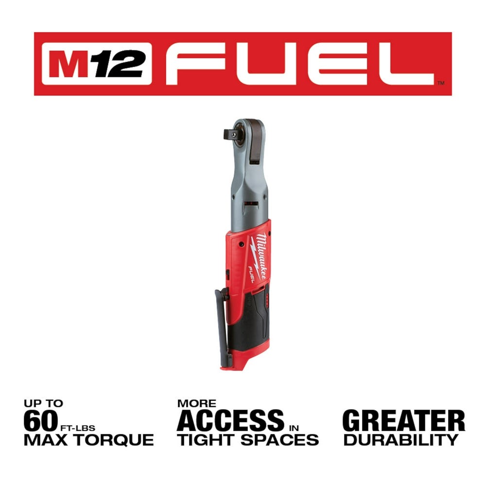 Milwaukee 2558-20 M12 Fuel 1/2" Ratchet, Tool Only