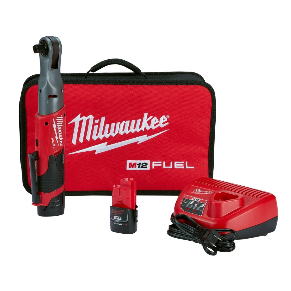 Milwaukee 2558-22 M12 FUEL Brushless 1/2-Inch Ratchet 2.0Ah Kit