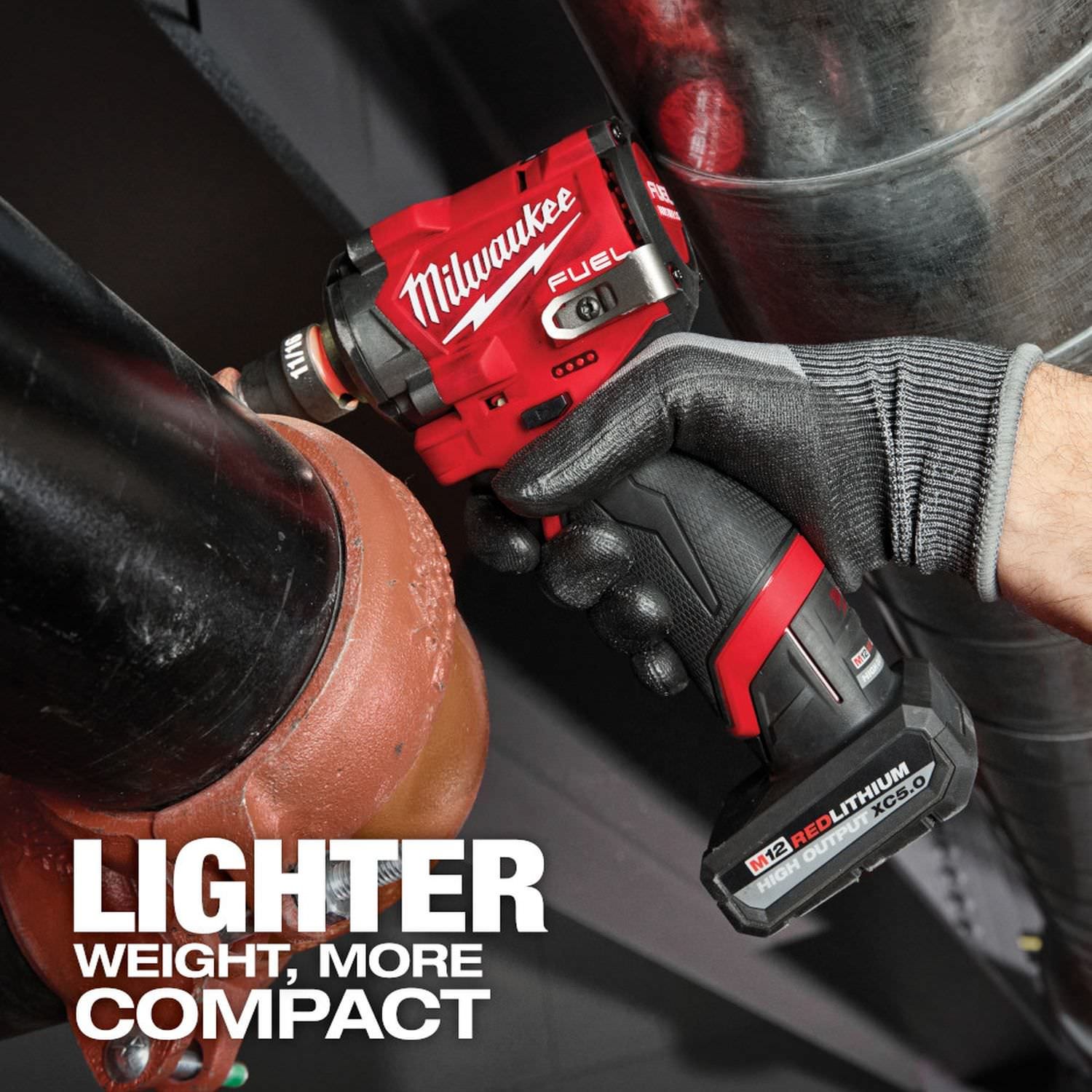 Milwaukee 2563P-20 M12 FUEL Stubby 1/2 in. Impact Wrench w/ Pin Detent, Tool Only