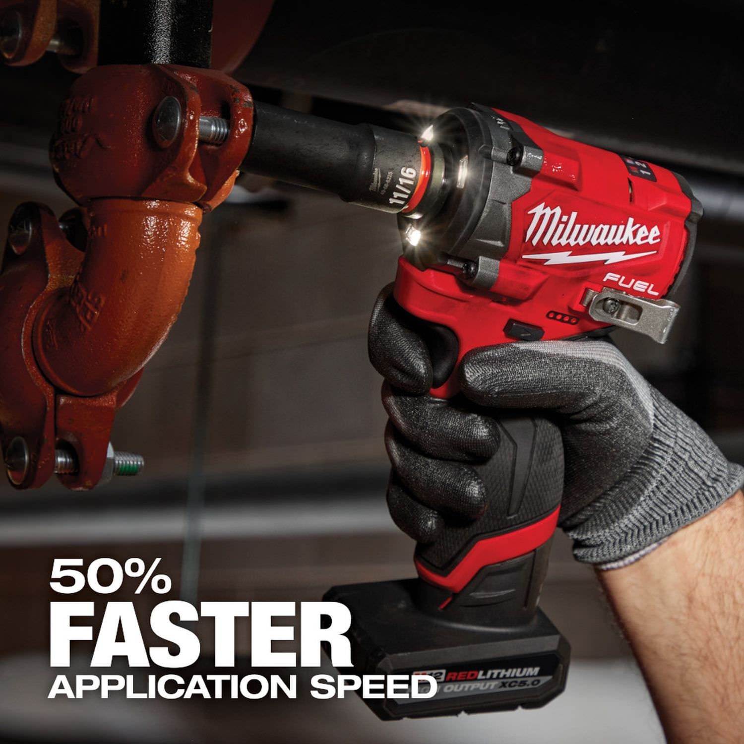 Milwaukee 2563P-20 M12 FUEL Stubby 1/2 in. Impact Wrench w/ Pin Detent, Tool Only