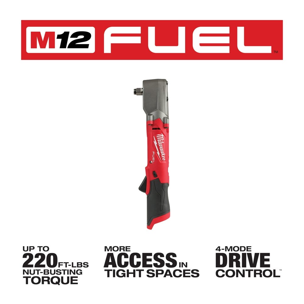 Milwaukee 2565-20 M12 FUEL 1/2" Right Angle Impact Wrench, Tool Only
