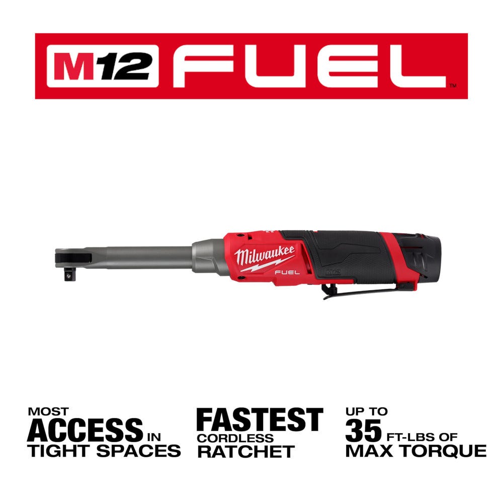 Milwaukee 2569-20 M12 FUEL 3/8" Extended Reach High Speed Ratchet BT