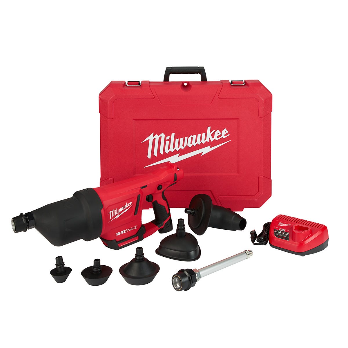 Milwaukee 2572B-21 M12 Airsnake Drain Cleaning Air Gun 2.0Ah Kit