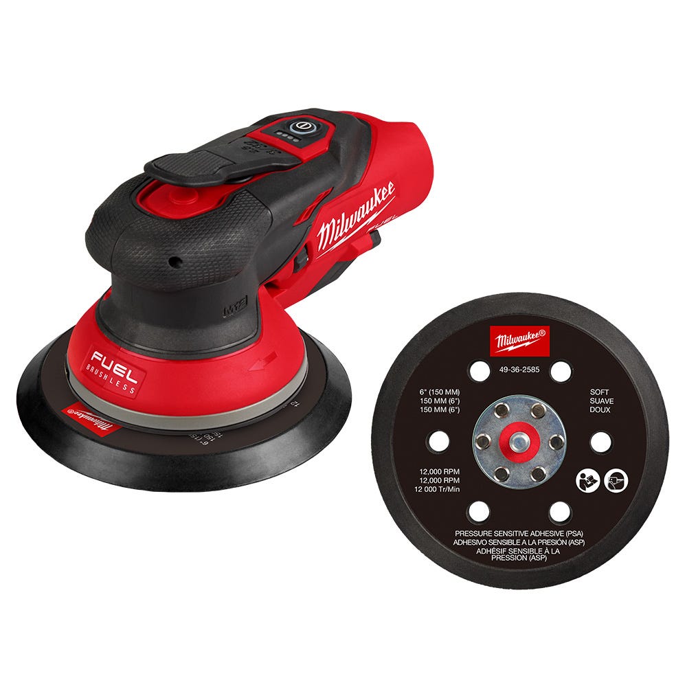 Milwaukee 2584-20 M12 FUEL 6" Random Orbital Sander (3/32")