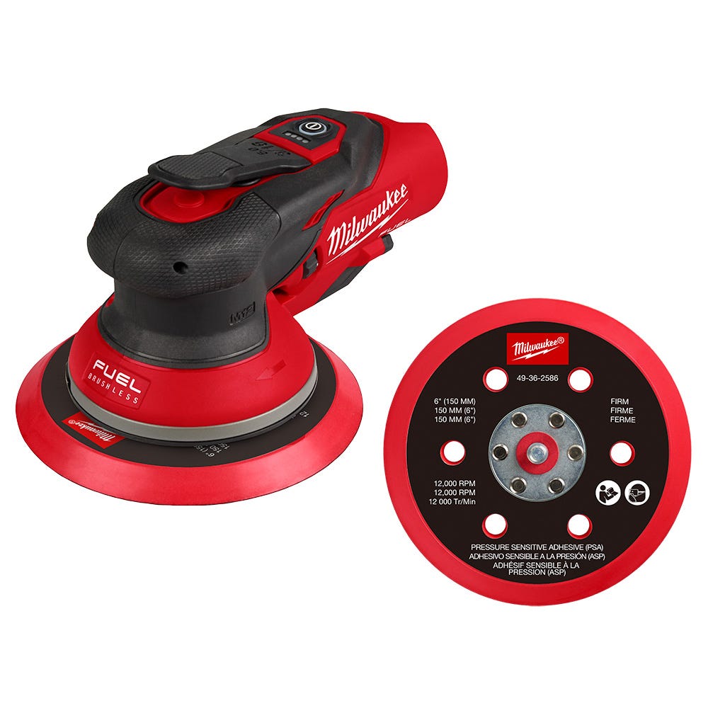 Milwaukee 2585-20 M12 FUEL 6" Random Orbital Sander (3/16")