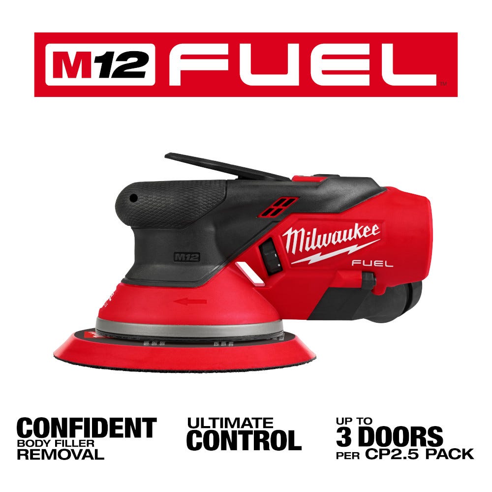 Milwaukee 2585-20 M12 FUEL 6" Random Orbital Sander (3/16")