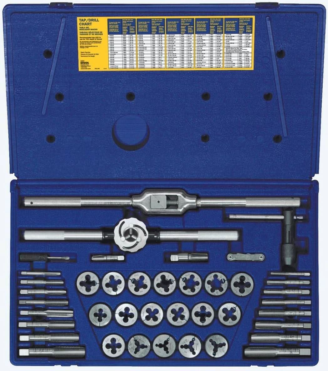 Irwin 25941 HANSON 41-Piece Fractional Tap And Die Set 41 Piece