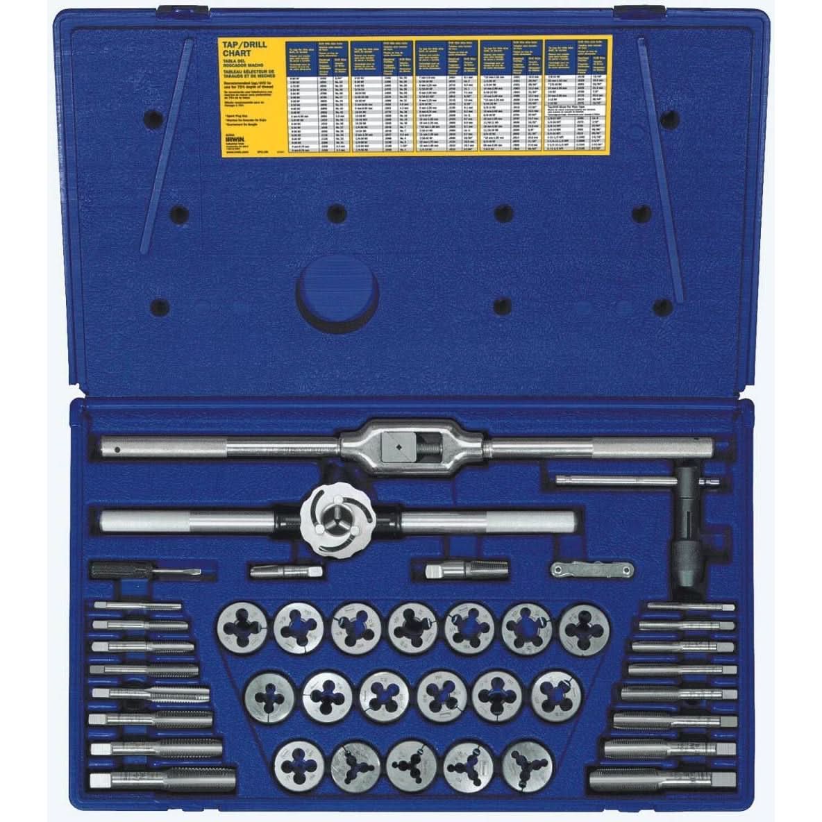 Irwin 25941 HANSON 41-Piece Fractional Tap And Die Set 41 Piece