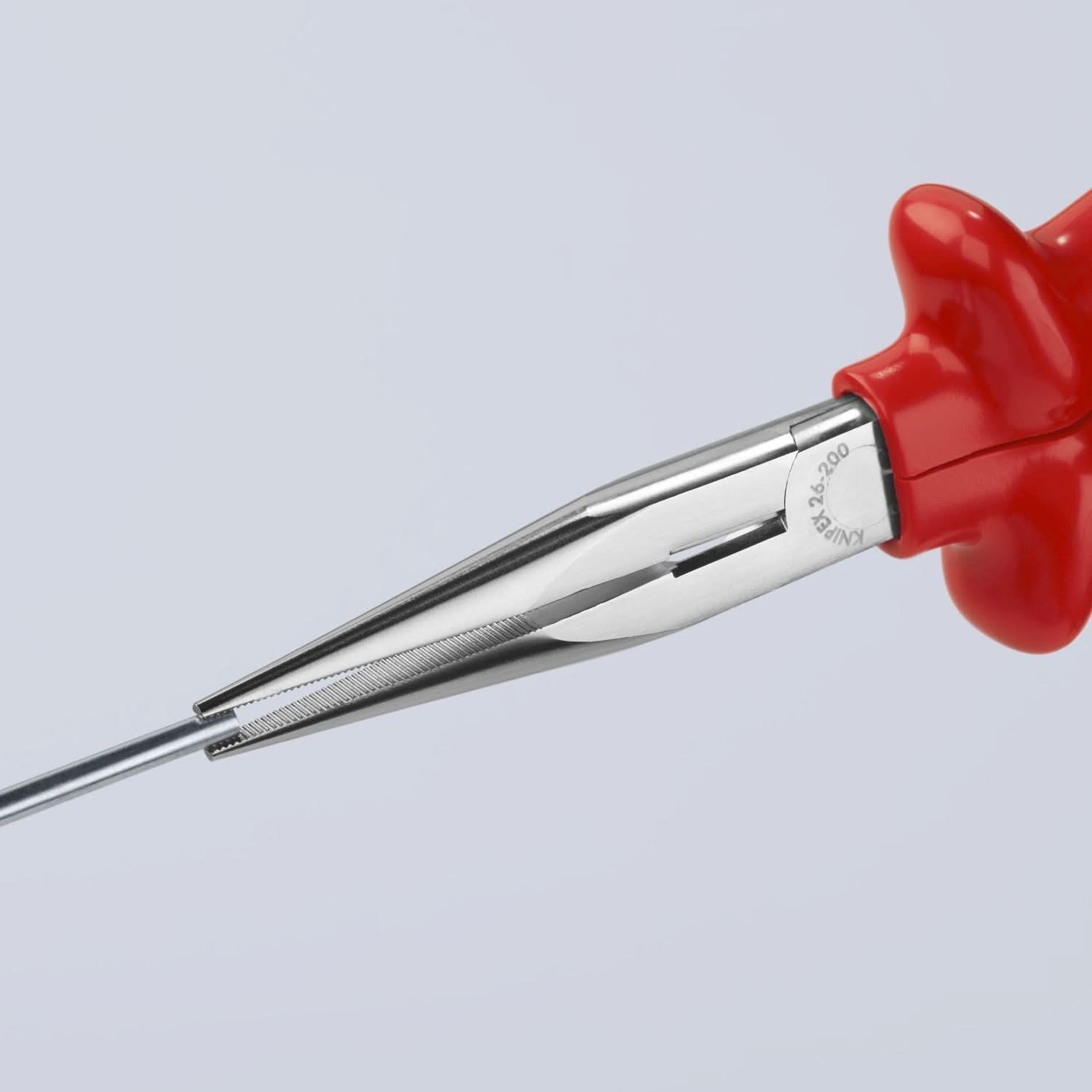 Knipex 26 17 200 Long Nose Pliers with Cutter-1000V Insulated
