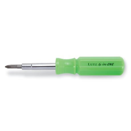 Tool Nut 6-in1 Green Screwdriver Set