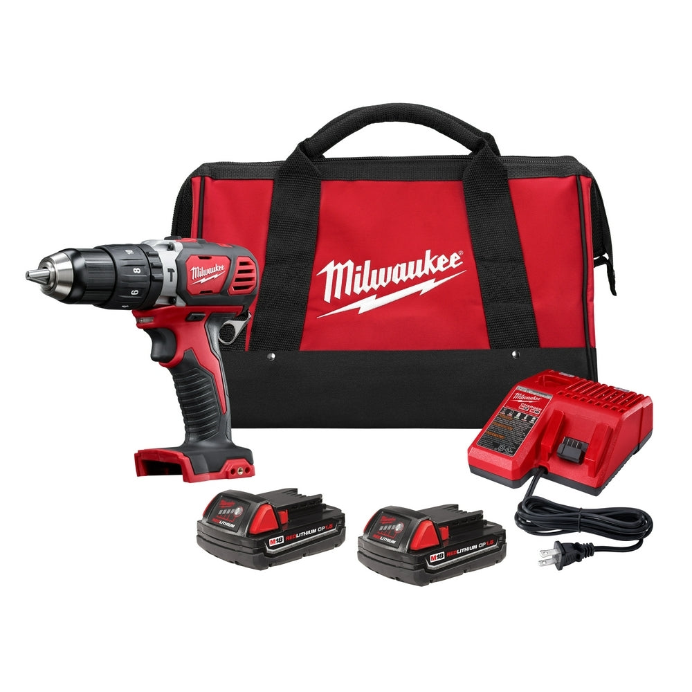 Milwaukee 2607-22CT M18 Compact 1/2" Hammer Drill/Driver Kit
