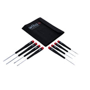 Wiha 26099 8-Piece Precision Slotted Screwdriver Set