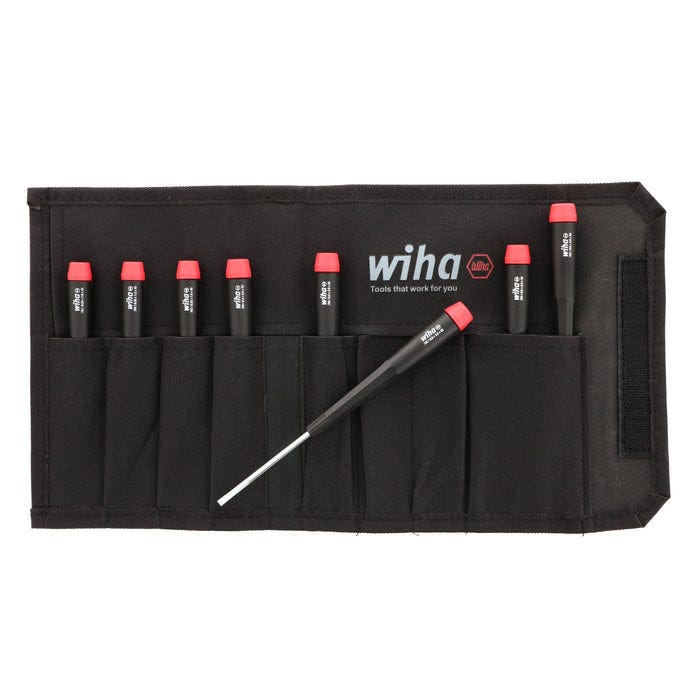 Wiha 26099 8-Piece Precision Slotted Screwdriver Set
