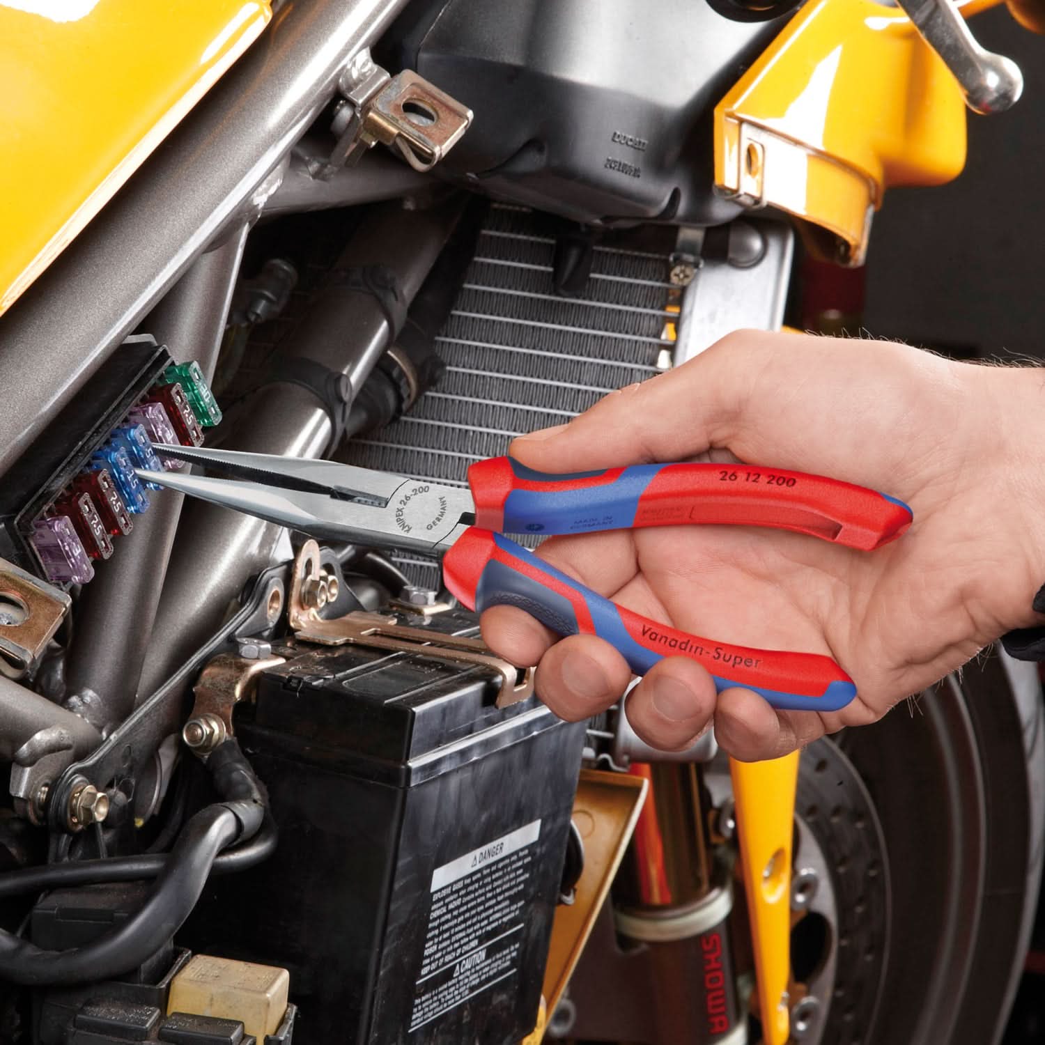 Long Nose Pliers with Cutter