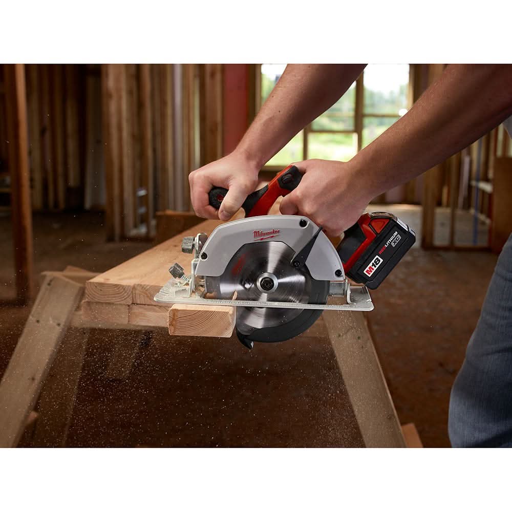 Milwaukee M18 6-1/2" Circular Saw with M18 REDLITHIUM HIGH OUTPUT XC 6.0Ah Battery 2-Pack