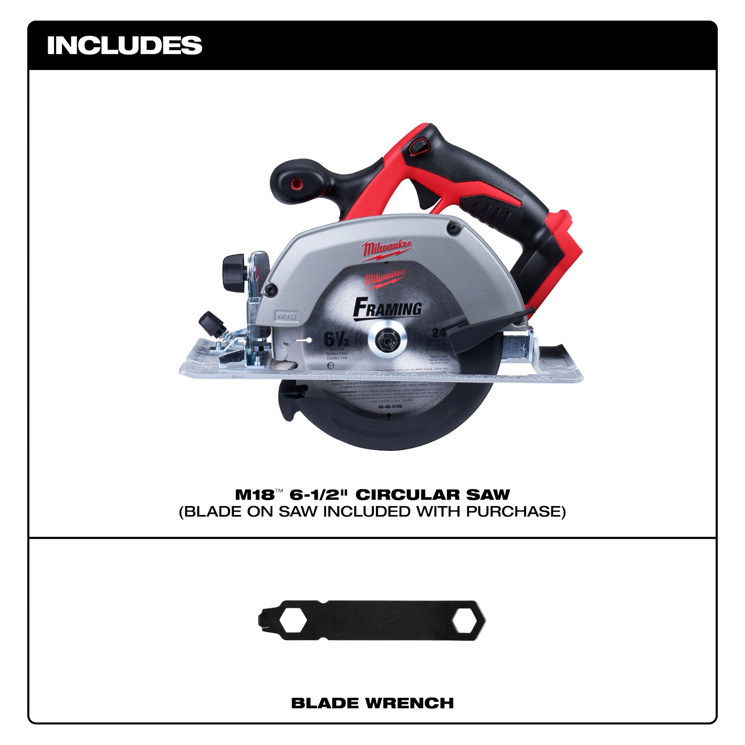 Milwaukee 2630-20 M18 Cordless 6-1/2" Circular Saw (PROMO)