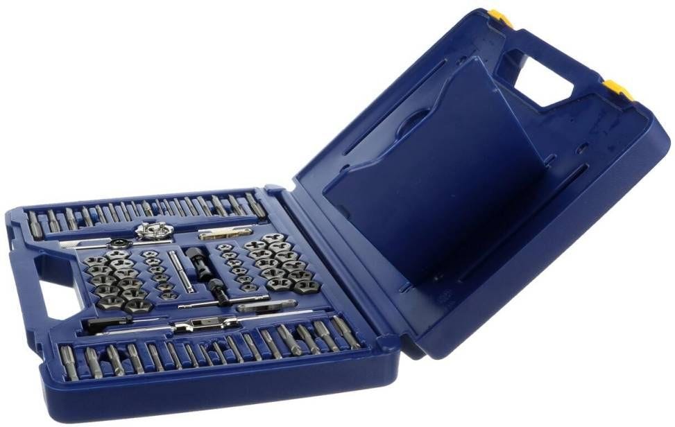 Irwin 26377 HANSON Machine Screw/Fractional/Metric Tap Die Extractor and Drill Bit 117 Piece Set