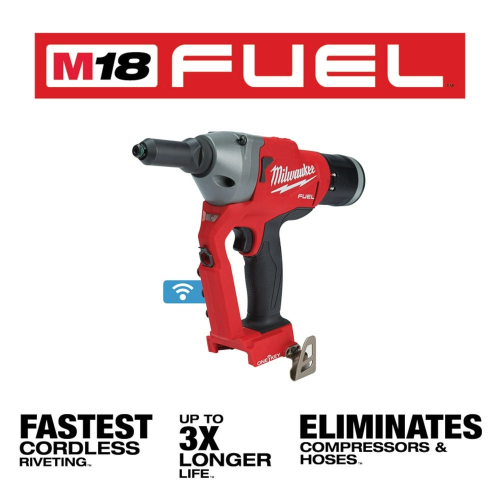 Milwaukee 2660-20 M18 FUEL 1/4-Inch Blind Rivet Tool with ONE-KEY, Tool Only