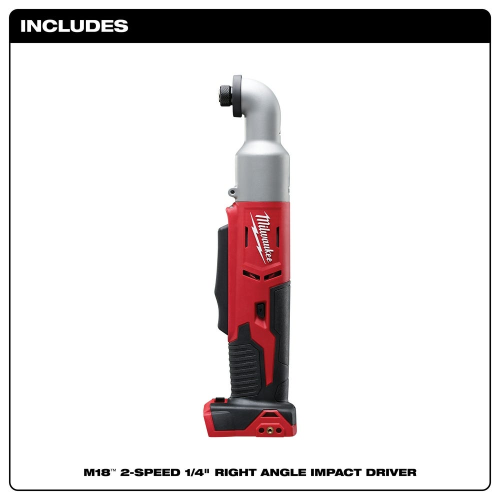Milwaukee 2667-20 M18 Cordless 2-Speed 1/4" Right Angle Impact Driver