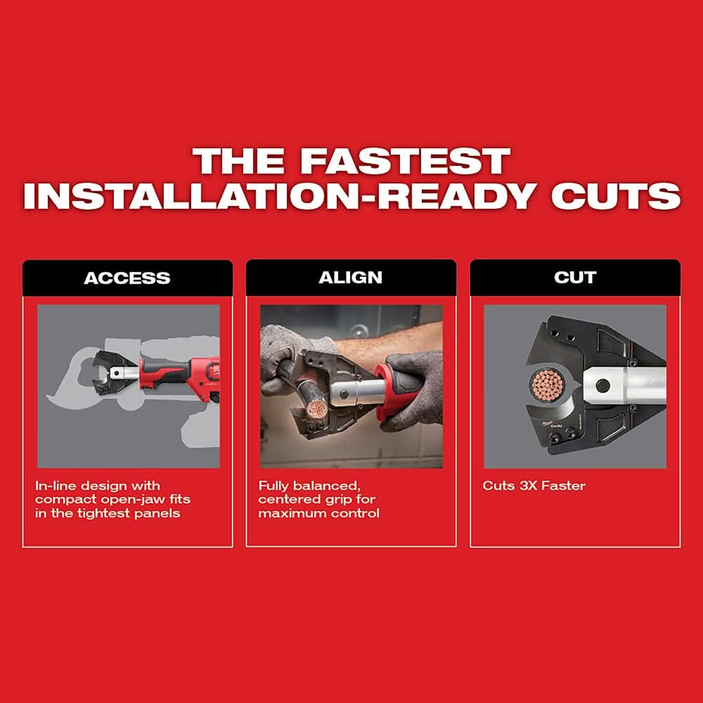 Milwaukee 2672-21 M18 FORCE LOGIC Cable Cutter Kit with 750 MCM Cu