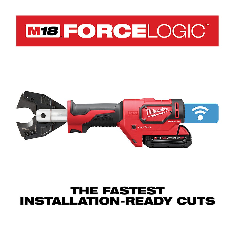 Milwaukee 2672-21S M18 FORCE LOGIC Cable Cutter Kit with 477 ACSR Jaws
