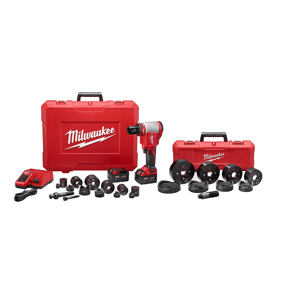 Milwaukee 2676-23 Force Logic M18 10-Ton Knockout Tool 1/2" to 4" Kit
