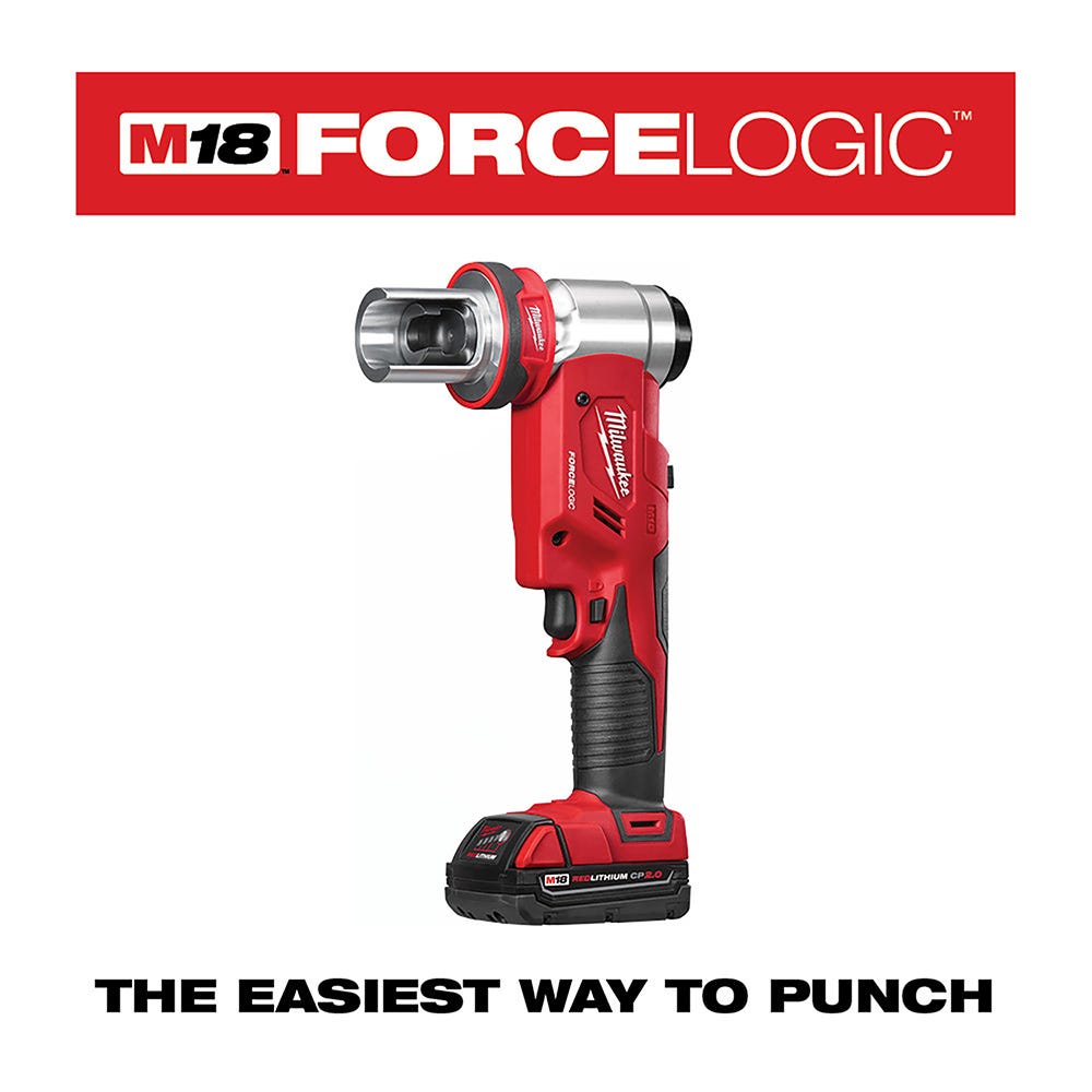 Milwaukee 2676-23 Force Logic M18 10-Ton Knockout Tool 1/2" to 4" Kit