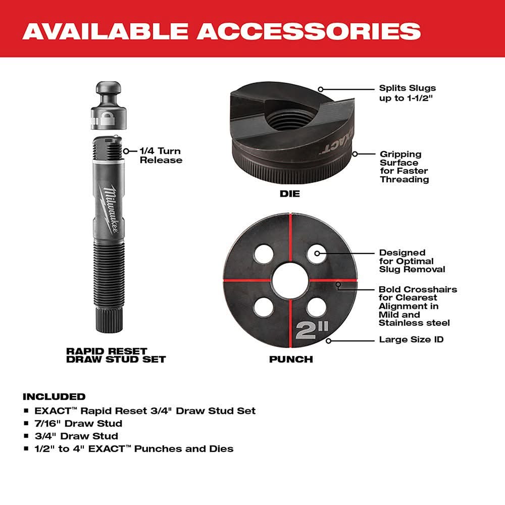 Milwaukee 2677-23 M18 Forcelogic 6T Knockout Tool 1/2