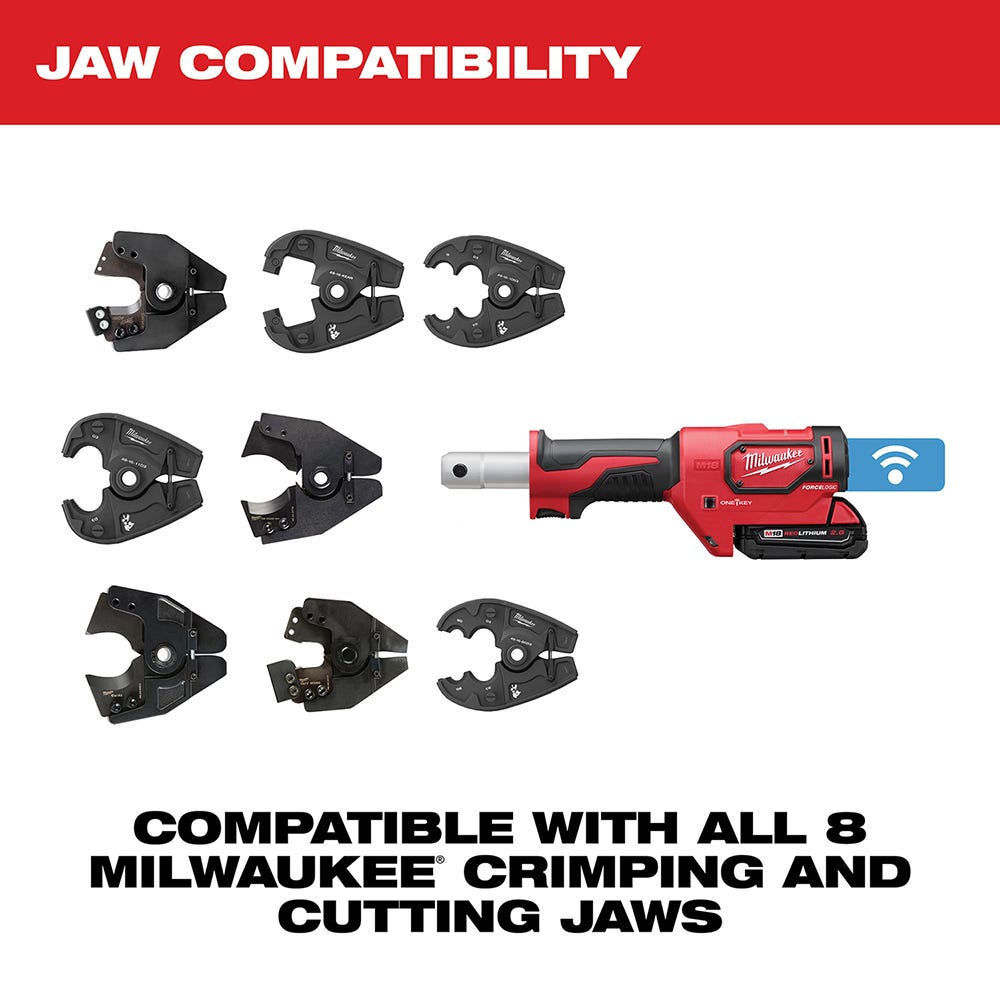 Milwaukee 2678-20 M18 Force Logic 6T Crimper, Tool Only – Tool Nut