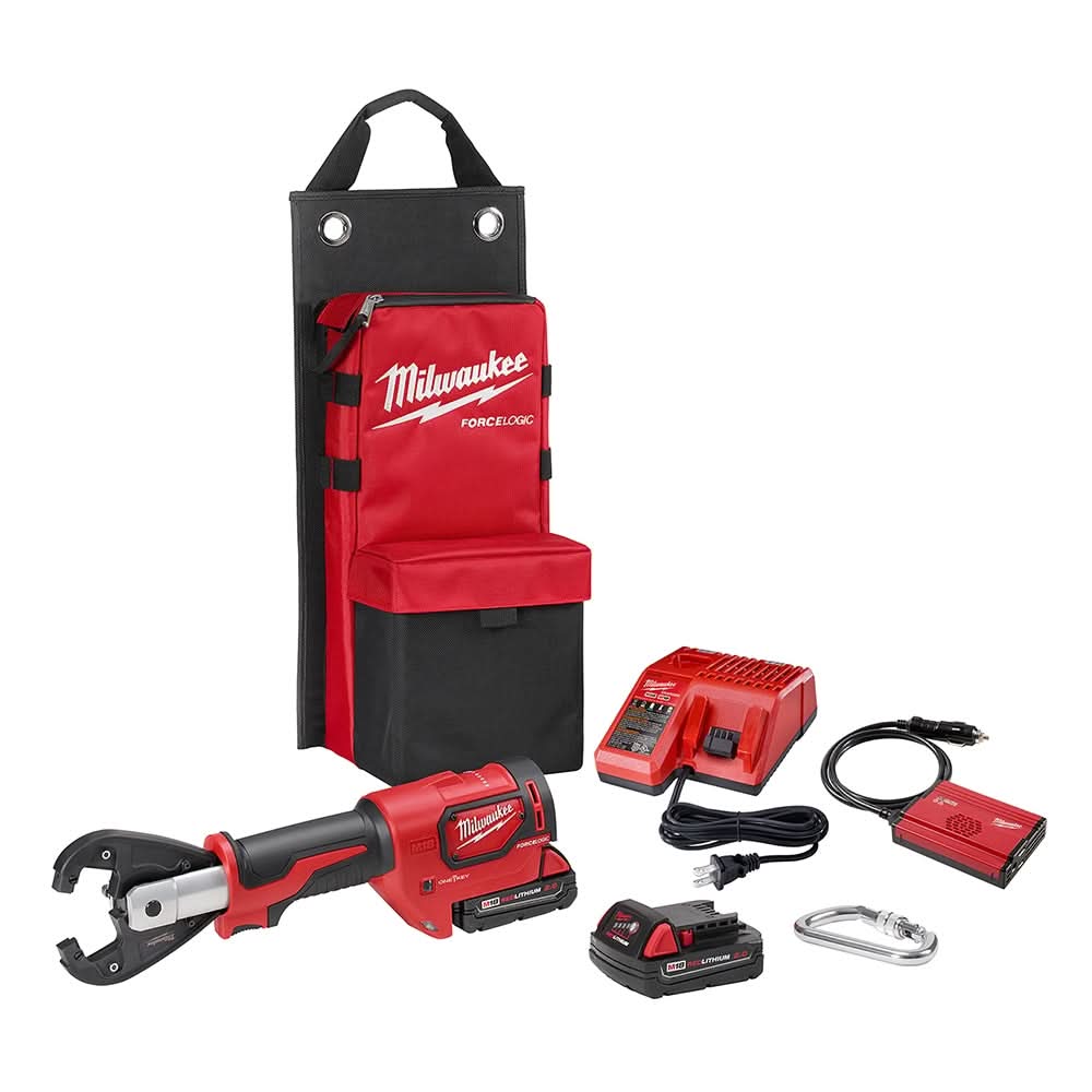 Milwaukee 2678-22K M18FORCE LOGIC 6T Utility Crimper Kit with Kearney Grooves