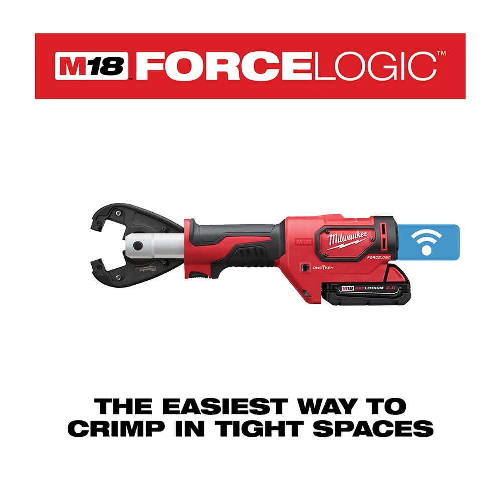 Milwaukee 2678-22K M18FORCE LOGIC 6T Utility Crimper Kit with Kearney Grooves