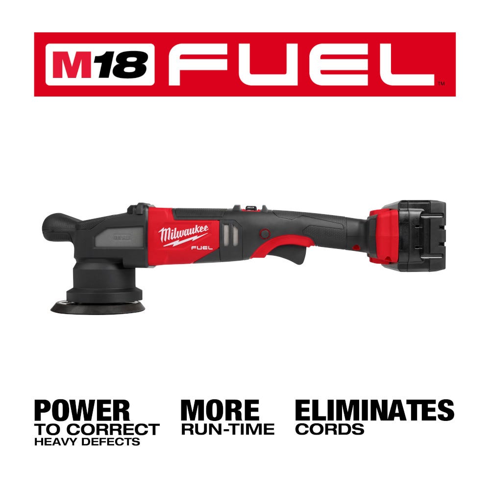 Milwaukee 2684-22HD M18 FUEL 5-inch 15mm Random Orbital Polisher 6.0Ah Kit