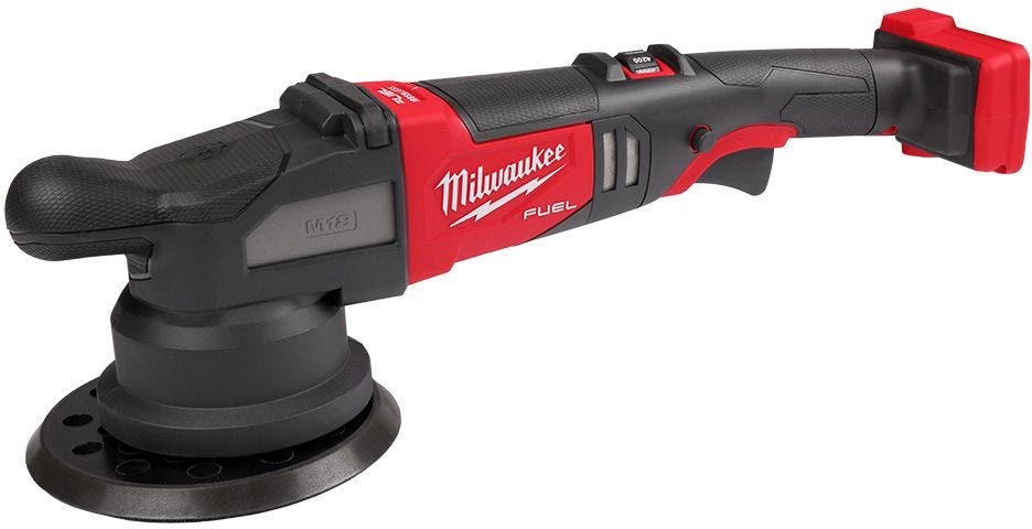 Milwaukee M18 FUEL 6-inch 21mm Random Orbital Polisher and XC 6.0Ah Battery Pack