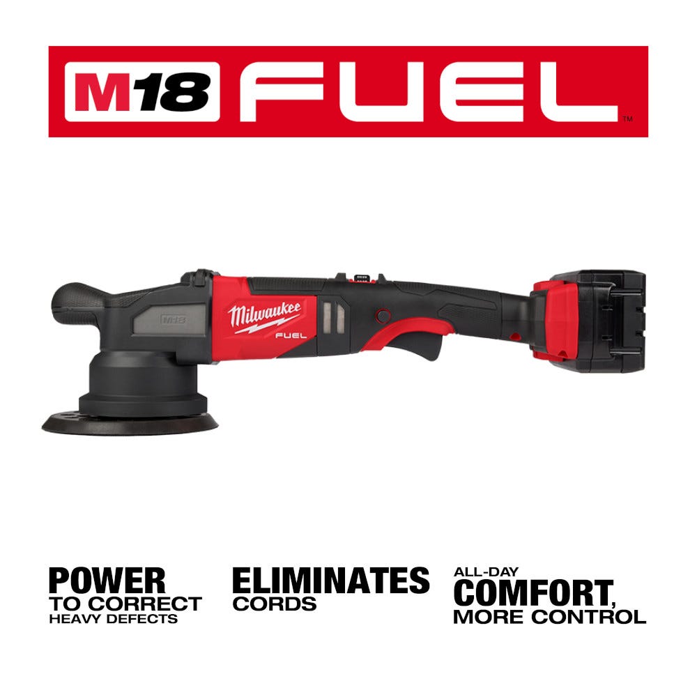 Milwaukee 2685-22HD M18 FUEL 6-inch 21mm Random Orbital Polisher 6.0Ah Kit