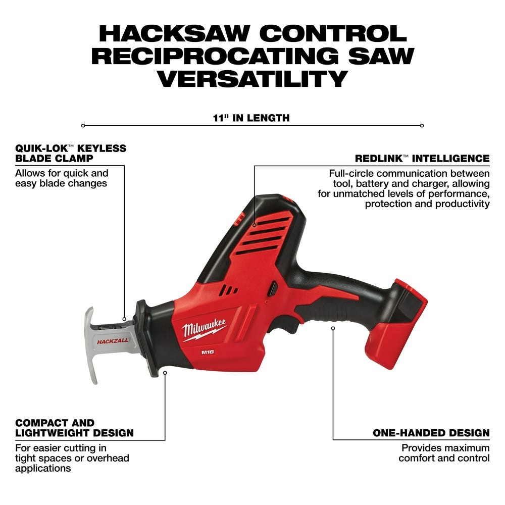 Milwaukee 2695-24 M18 Cordless 4-Tool Combo 3.0Ah Kit