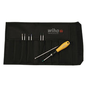 Wiha 26994 9-Piece ESD Dafe Drive-Loc VI Blade Set w/ Canvas Pouch