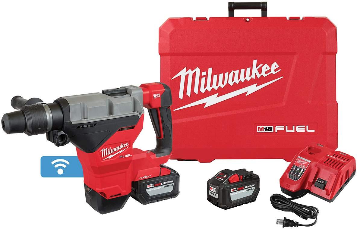 Milwaukee 2718-22HD M18 FUEL 1-3/4-Inch SDS MAX Rotary Hammer with One Key Dual 12.0Ah Kit