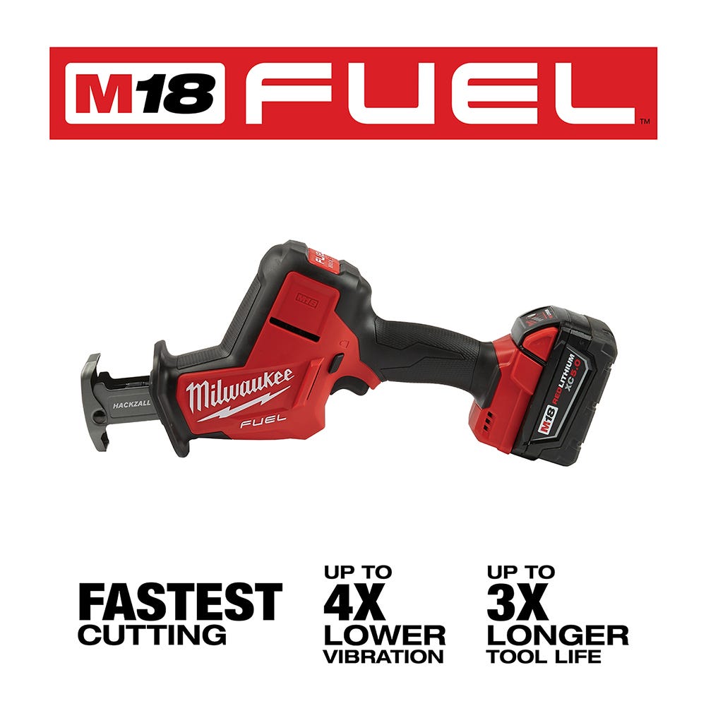 Milwaukee 2719-21 M18 FUEL Hackzall Recip Saw 5.0Ah Kit