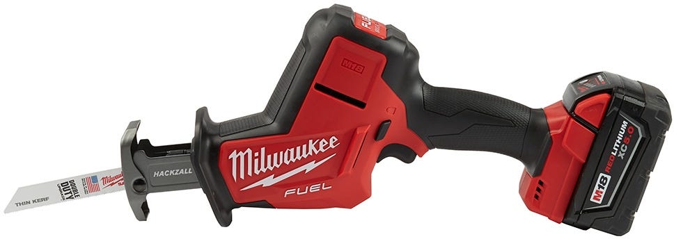 Milwaukee 2719-21 M18 FUEL Hackzall Recip Saw 5Ah Kit + FREE AX Blade