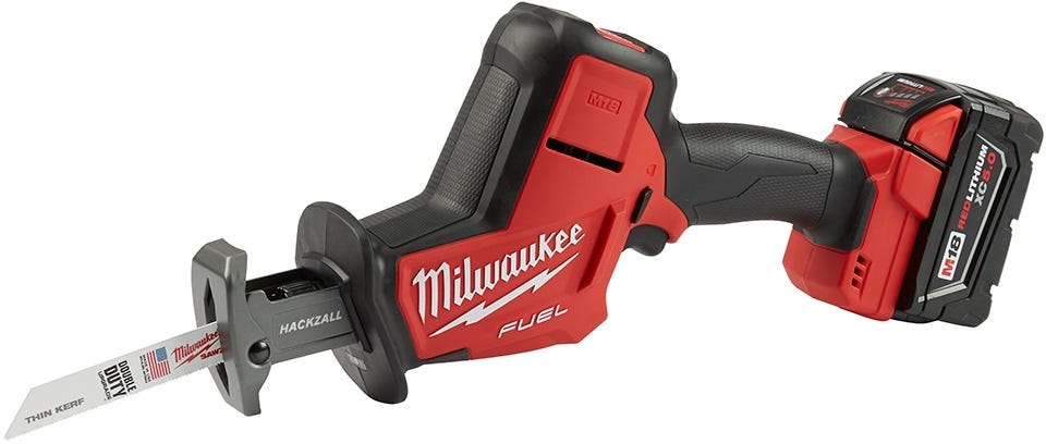 Milwaukee 2719-21 M18 FUEL Hackzall Recip Saw 5Ah Kit + FREE AX Blade