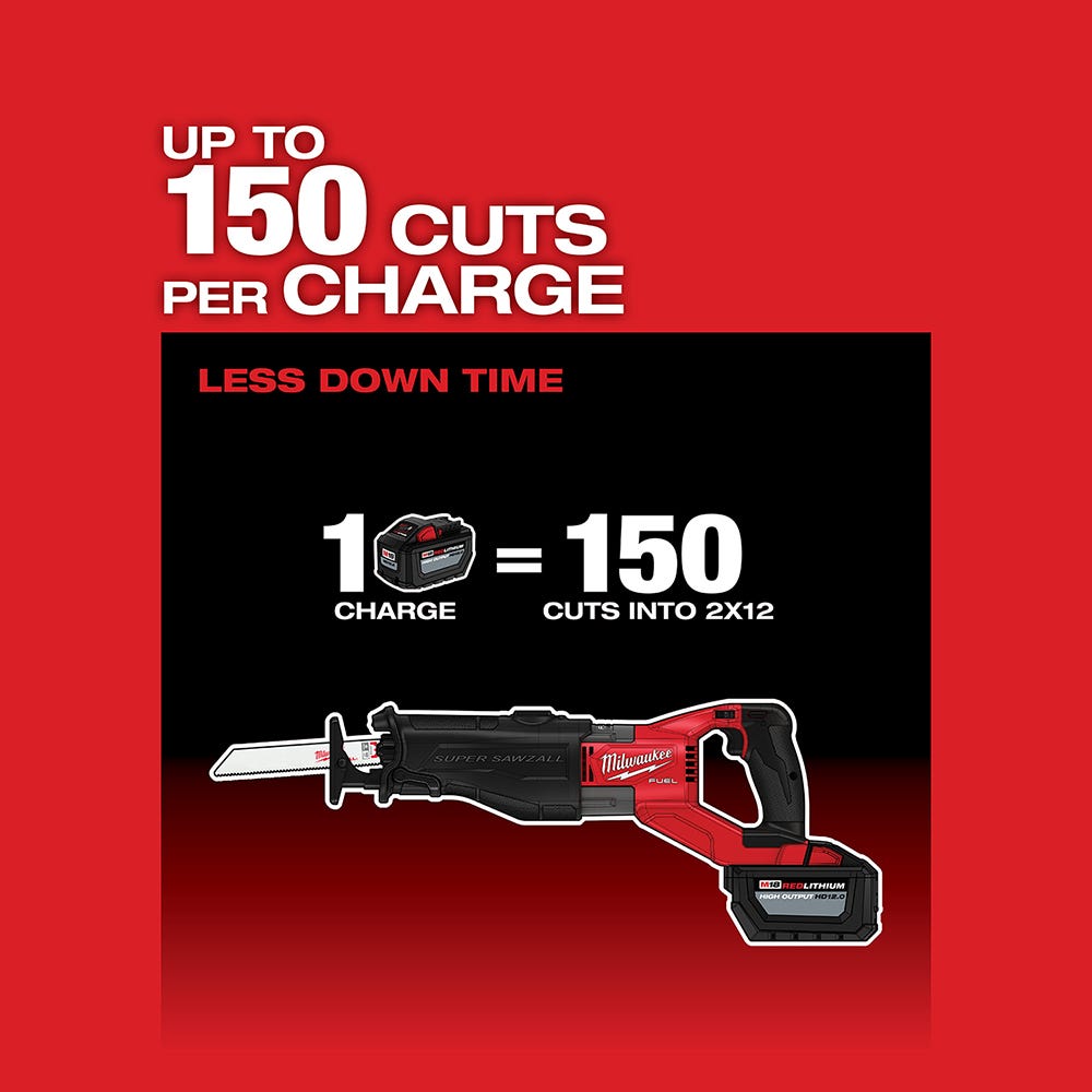 Milwaukee 2722-20 M18 Fuel Super Sawzall Reciprocating Saw, Tool Only