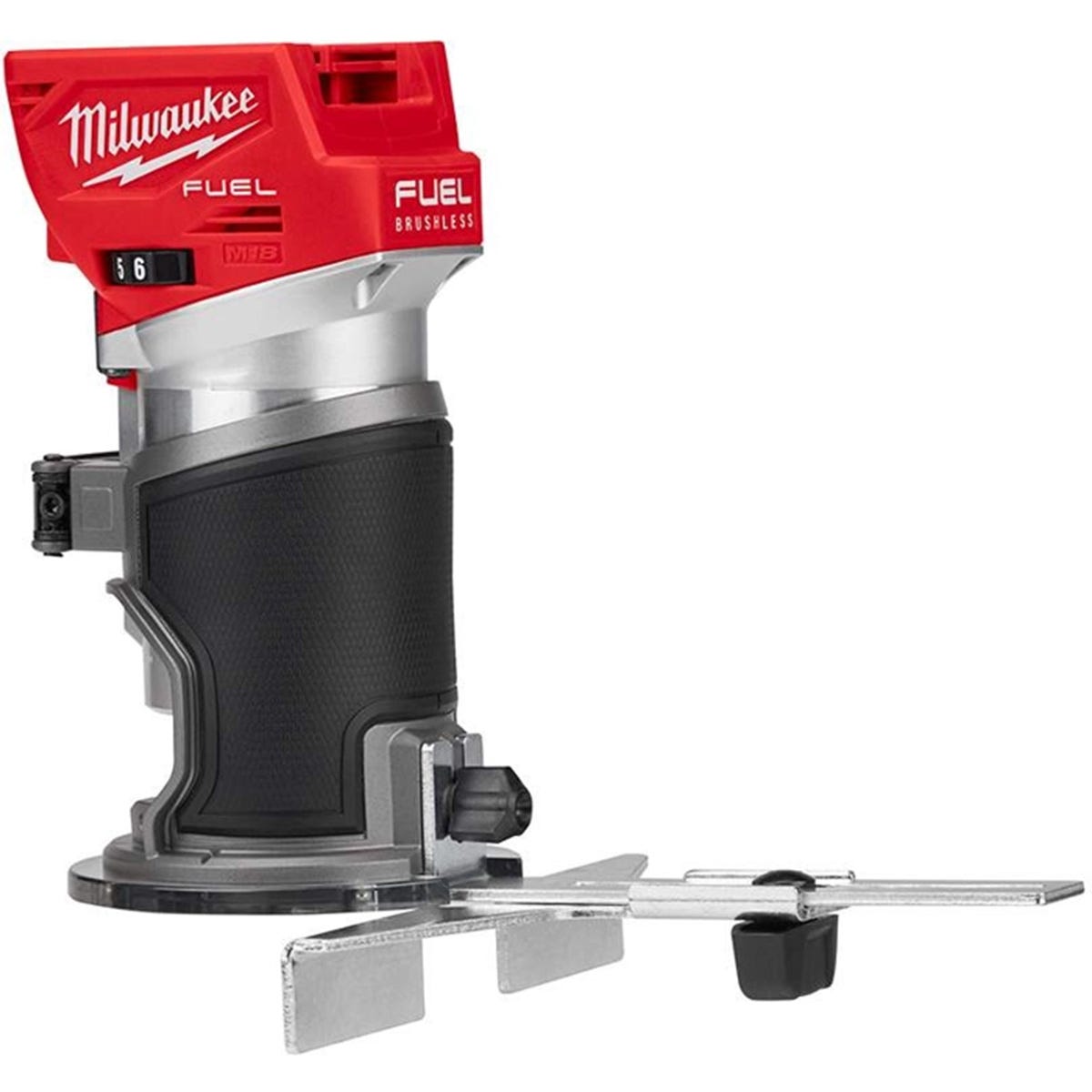 Milwaukee 2723-20 M18 FUEL Brushless Compact Router and Compact Router Offset Base, Tool Only Kit